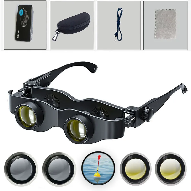 

Рыболовный бинокль для наблюдения за птицами на открытом воздухе, рыбалки, спорта, театра, профессиональных очков без помощи рук, портативный телескоп HD