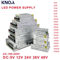 Fuente de alimentación conmutada DC 5V 12V 24V 36V 48V 220V a 5 12 24 36 48 2A 3A 4A 5A 10A 15A 20A 30A 40A 50A 60A transformador de potencia