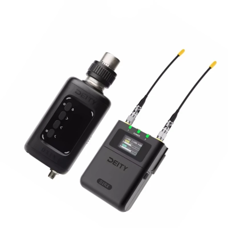 DEITY THEOS DXTX UHF Digital Wireless Transmitter and  DEITY D2RX Dual Channel Receiver with 32-bit float recording