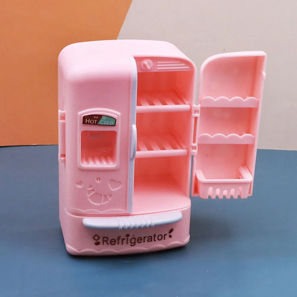 

2Pcs Mini Refrigerator Decor Sturdy Mini House Furniture Accessories Perfect for Miniature Scene Layouts Home Decoration DIY