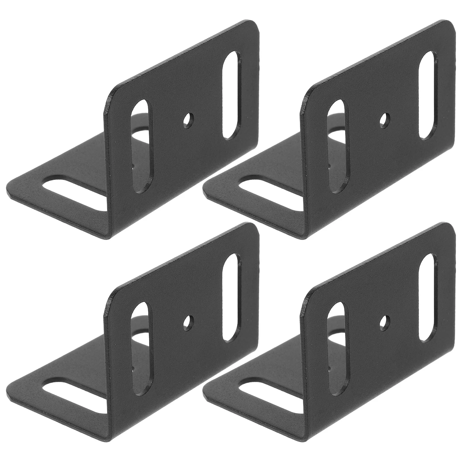 4 pezzi Bretelle angolari Staffe a forma di L in metallo resistente per mobili Rinforzo per mobili Staffe ad angolo retto per ripiani in legno