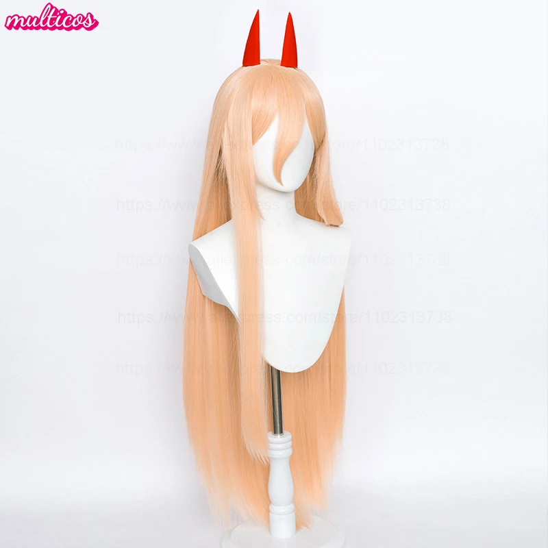 عالية الجودة شعر مستعار السلطة ماكيما السلطة الباروكات 100 سنتيمتر طويل الوردي البرتقالي مقاومة للحرارة الاصطناعية الشعر أنيمي شعر مستعار تأثيري + غطاء شعر مستعار