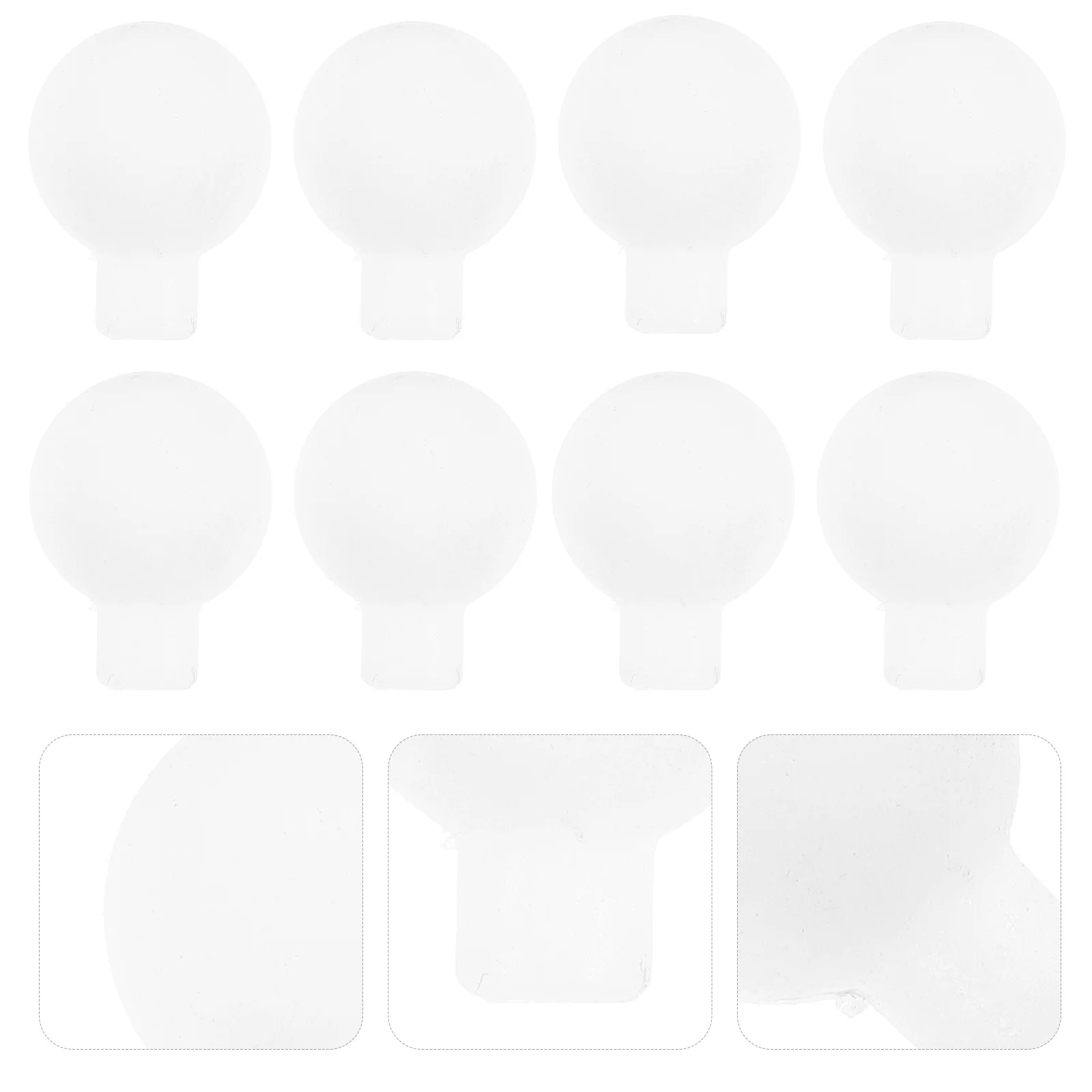 

100Pcs Matte Globe Light Bulbs Pendant for String Lights Decoration Replacement Empty Lamp Bulbs Hanging for Wedding Party Home