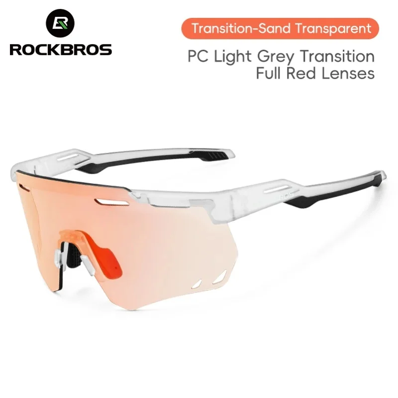 ROCKBROS Fahrradbrille mit UV400-Schutz, polarisiert, TR-90-Rahmen, leichte, strapazierfähige Sonnenbrille für Rennrad und Sportaktivitäten.