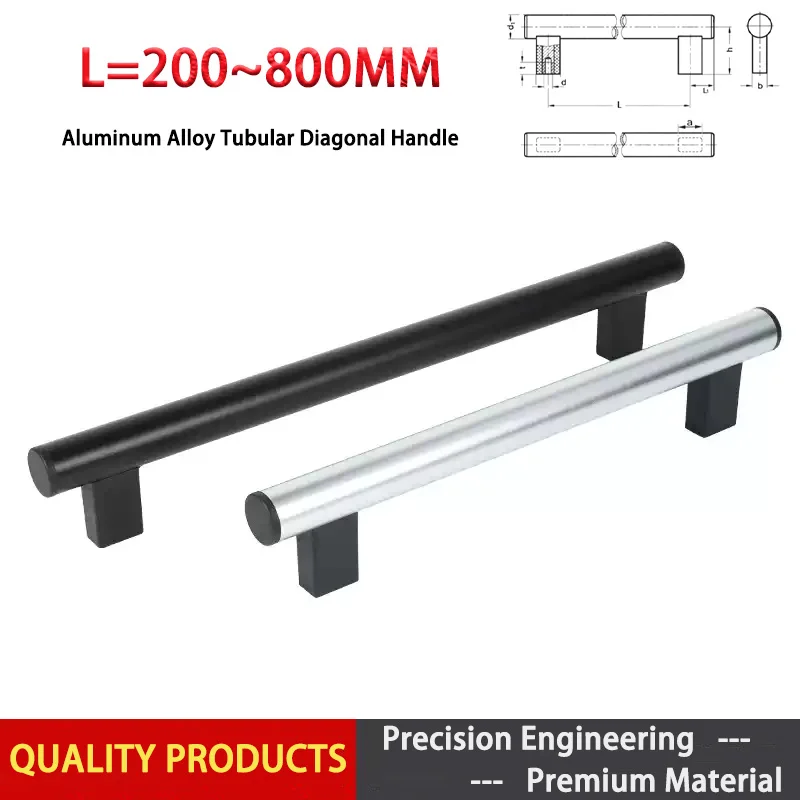 

1pcs 30mm Aluminum Alloy Tubular Handle Door Handle, Mobile Phone Bed Protection With Leg Armrest Machining Center XAH51/XAH56