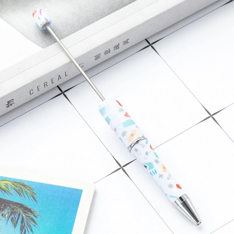 ลูกปัด Rollerball ปากกาพลาสติก DIY ปากกาลูกปัดปากกาอุปกรณ์สำนักงานโรงเรียน