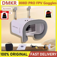 DMKR 008D PRO White FPV Goggle with DVR 5.8GHz 40ch Receiver 3.7V/2000mAh Battery 4.3 inch HD LCD 16:9 for Racing Drone