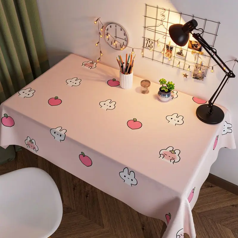 Table Cloth Inset Wind Waterproof and Oil Resistant Student Desk Cute Japanese Rectangular Tea Table Tablecloth Mantel Mesa стол