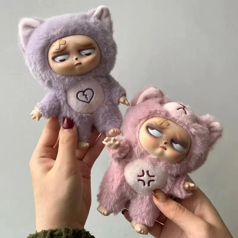 نعسان Grumpipi سلسلة الفينيل الوجه دمية صندوق أعمى معكرون قلادة ملونة حقيبة العصرية جمع لعبة مجسمة هدية لهواة جمع الألعاب