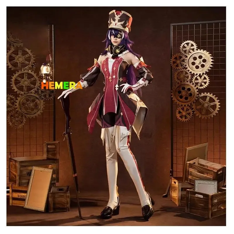 

2025 yiyi Cosplay Costume Genshin Impact Fontaine Chevreuse Full Set Hat Shoes Halloween Xmas Christmas New Year