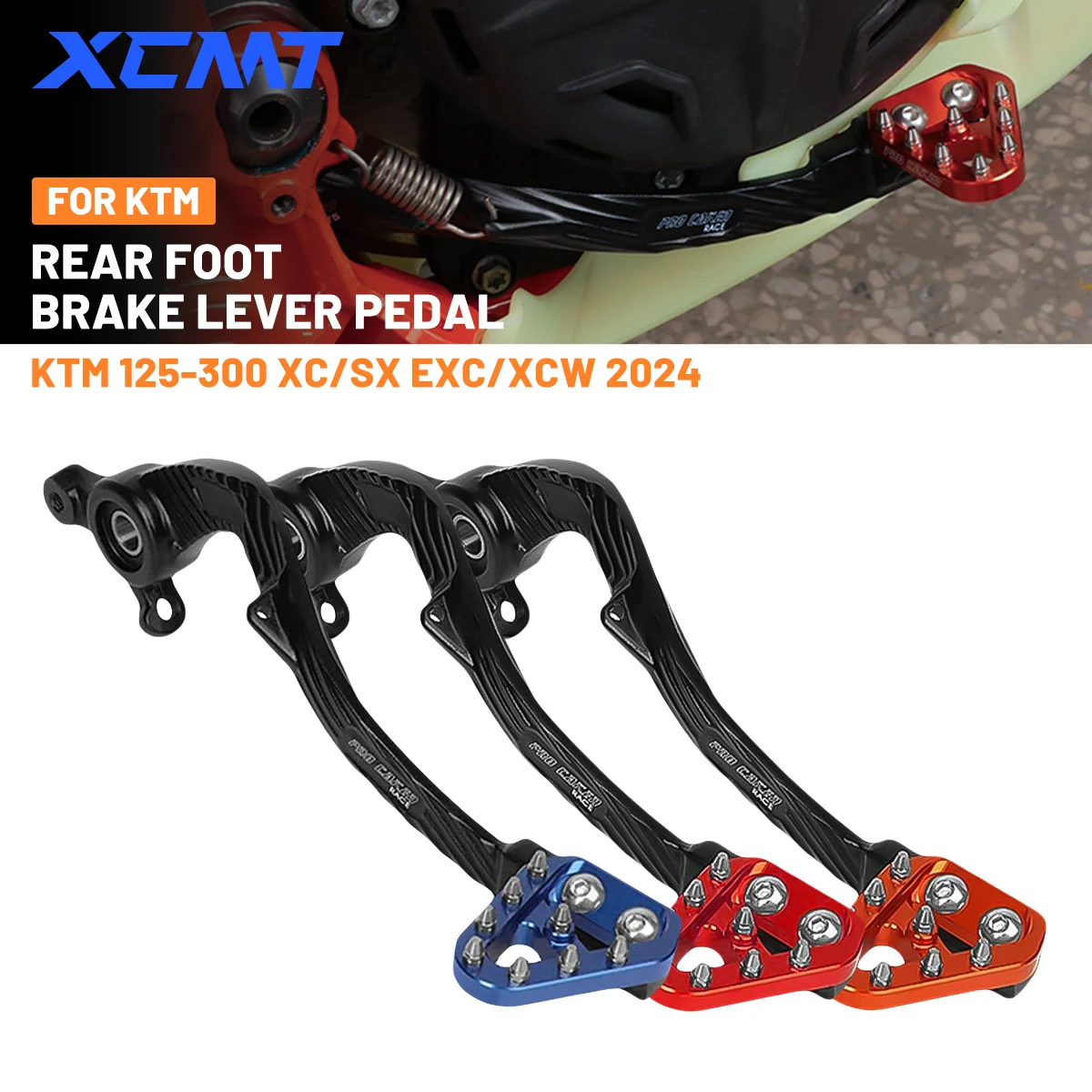 

2024 NEW Motorcycle CNC Foot brake lever Brake pedal For KTM 250EXC 300EXC 2024 For Husqvarna TE FE 125 250 300 350 450 500 2024