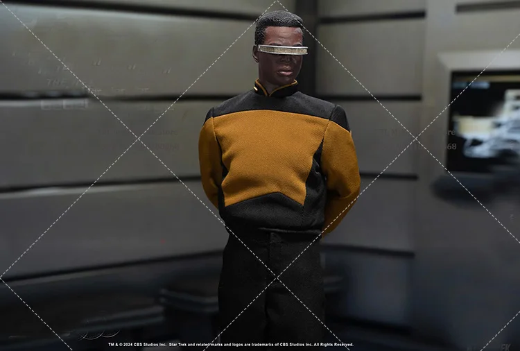 In Stock Original 1/6 Scale Male Soldier Commander Blind Geordi Special Edition Full Set 12inch Movable Action Figure Doll