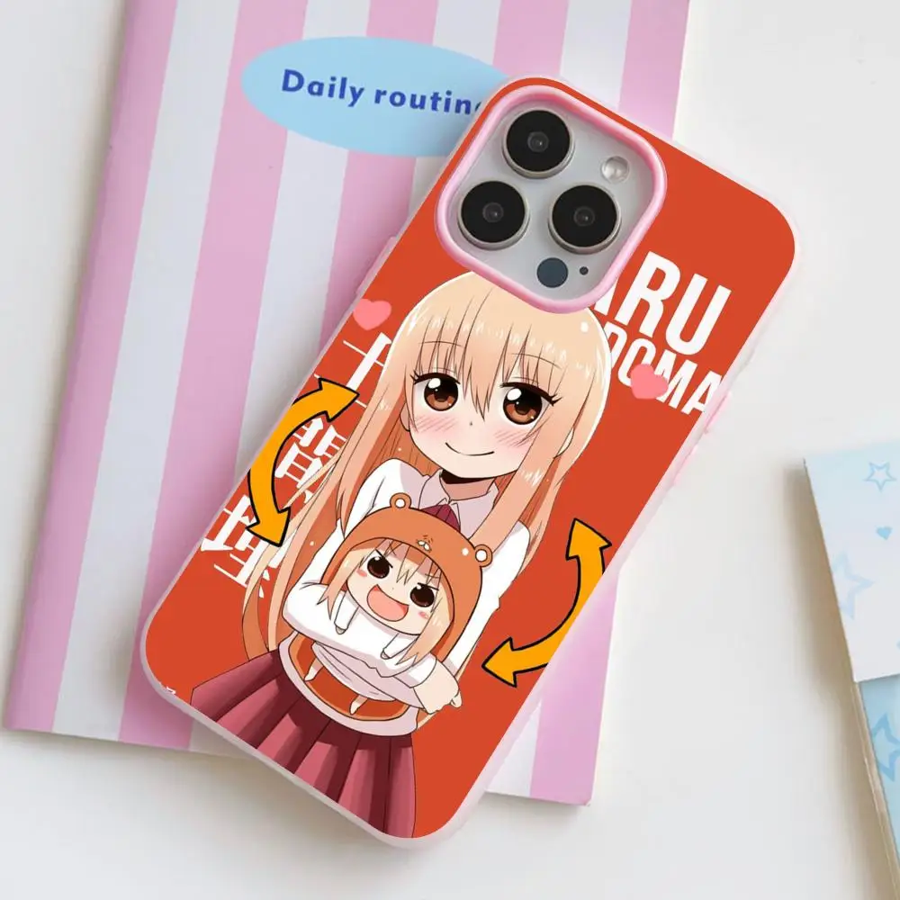 

Anime Umaru Chan Doma Phone Case for iPhone 17 16 15 14 13 12 11 Air Pro Max Plus Jelly Dual Layer Pink Cover