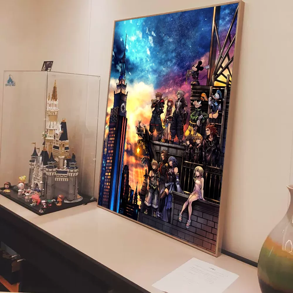 ملصقات Kinddoms Amine H-Hearts خمر ، مطبوعات ورقة بيضاء لاصقة ، ملصقات حائط فنية