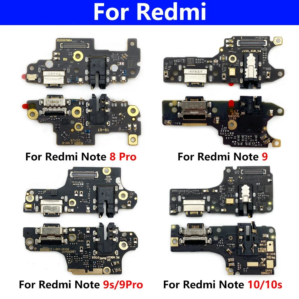 For Xiaomi Poco X3 Pro GT Redmi 10C 10 Prime Note 8 8T 9S 9 Pro 10S USB Micro Charging Port Dock Connector Board