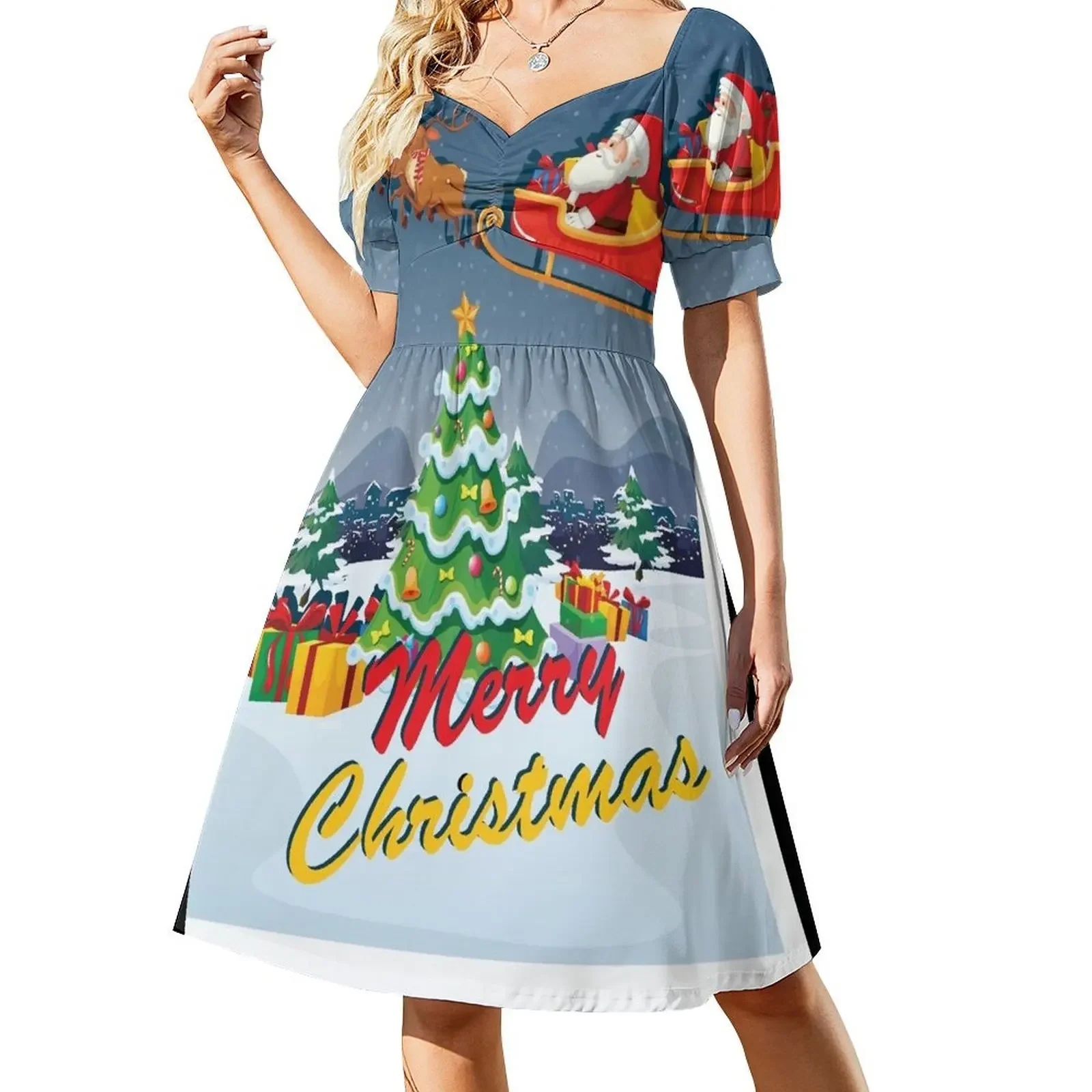 

Merry Christmas 3 Sleeveless Dress luxury dress long sleeve dress