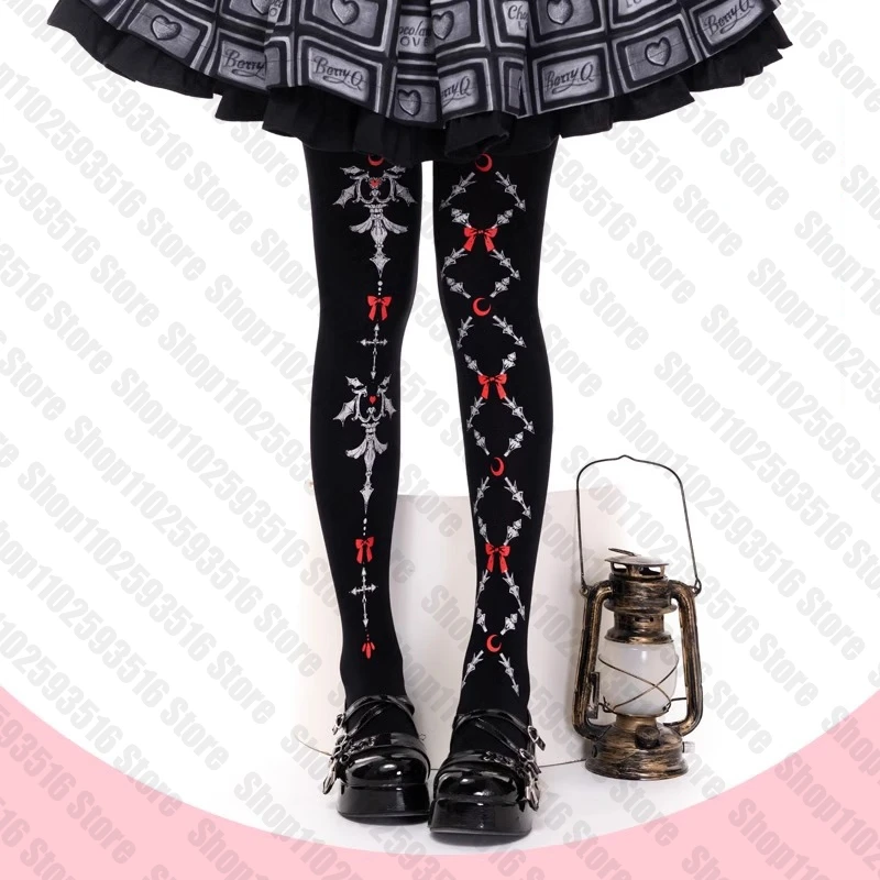 Long Socks Woman Knee High Socks Fetish Gothic Stockings Stockings for Women Lolita Tights Goth Emo Punk Cosplay Sexy Shoopy