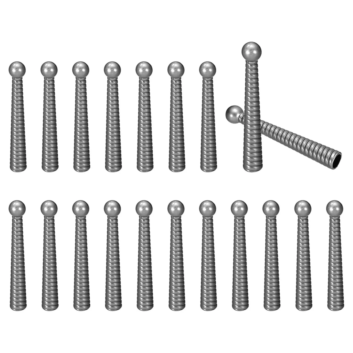 

AGG-Bolo Tie Tips, 2 Inch Long Alloy Bolo Tie Supplies Replacement Cord End Caps 5mm Diameter for DIY Crafts Clothes Decor C