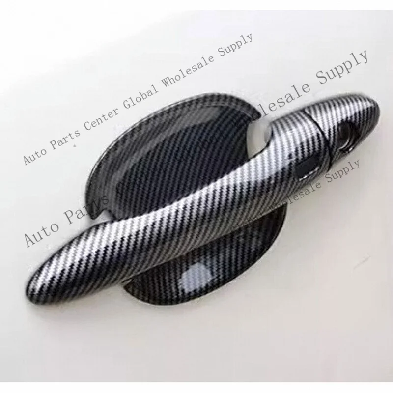 L+ For Kia Sportage 2011-2016 Carbon Side Door Handle Bowl Molding Cover Trim 12pcs