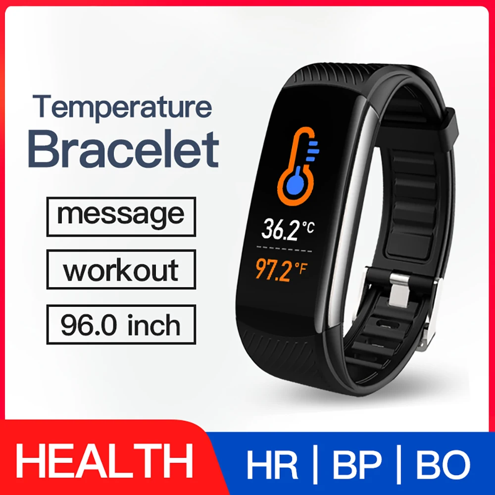 C 6T Slimme Armband Hartslag Bloeddruk Monitor Stap Slaap Monitor Fitness Sporthorloge Voor Mi Band Mannen Vrouwen Smarthwhatch