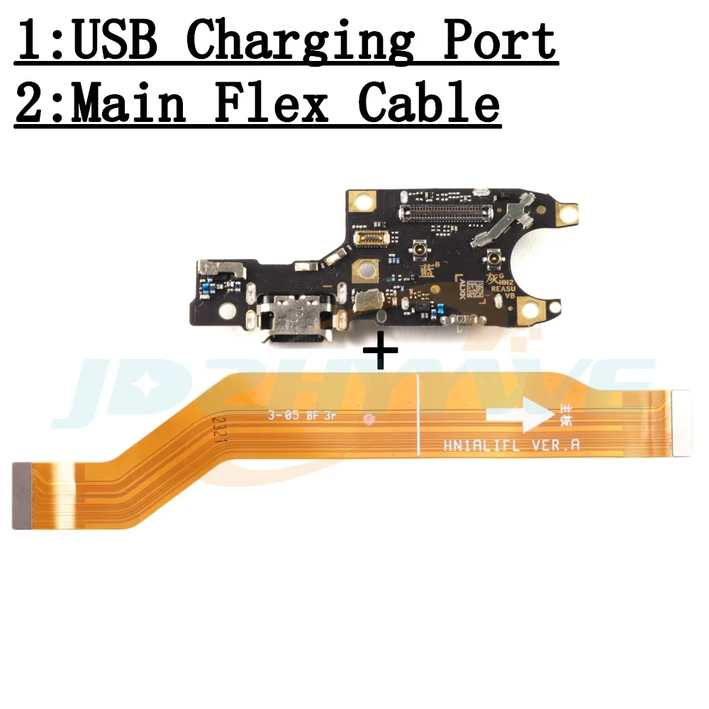 SIM Card Reader Board Dock Connector USB Charging Port Board For Honor 90 REA-AN00, REA-NX9 Main Motherboard Flex Cable Parts