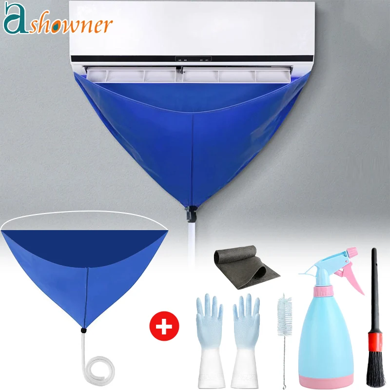 Ac Cleaning Kit Air Conditioning Cleaning Water Cover Full Set with Water Pipe Waterproof Air Conditioning Cleaner Aircon Tools