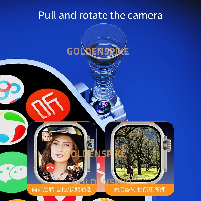 DW100 PRO SmartWatch 4G/5G Sistema operativo Android GPS Orologio intelligente AMOLED da 2,2 pollici Scarica app Riproduzione negozio TOUCH ID SIM Card WIFI