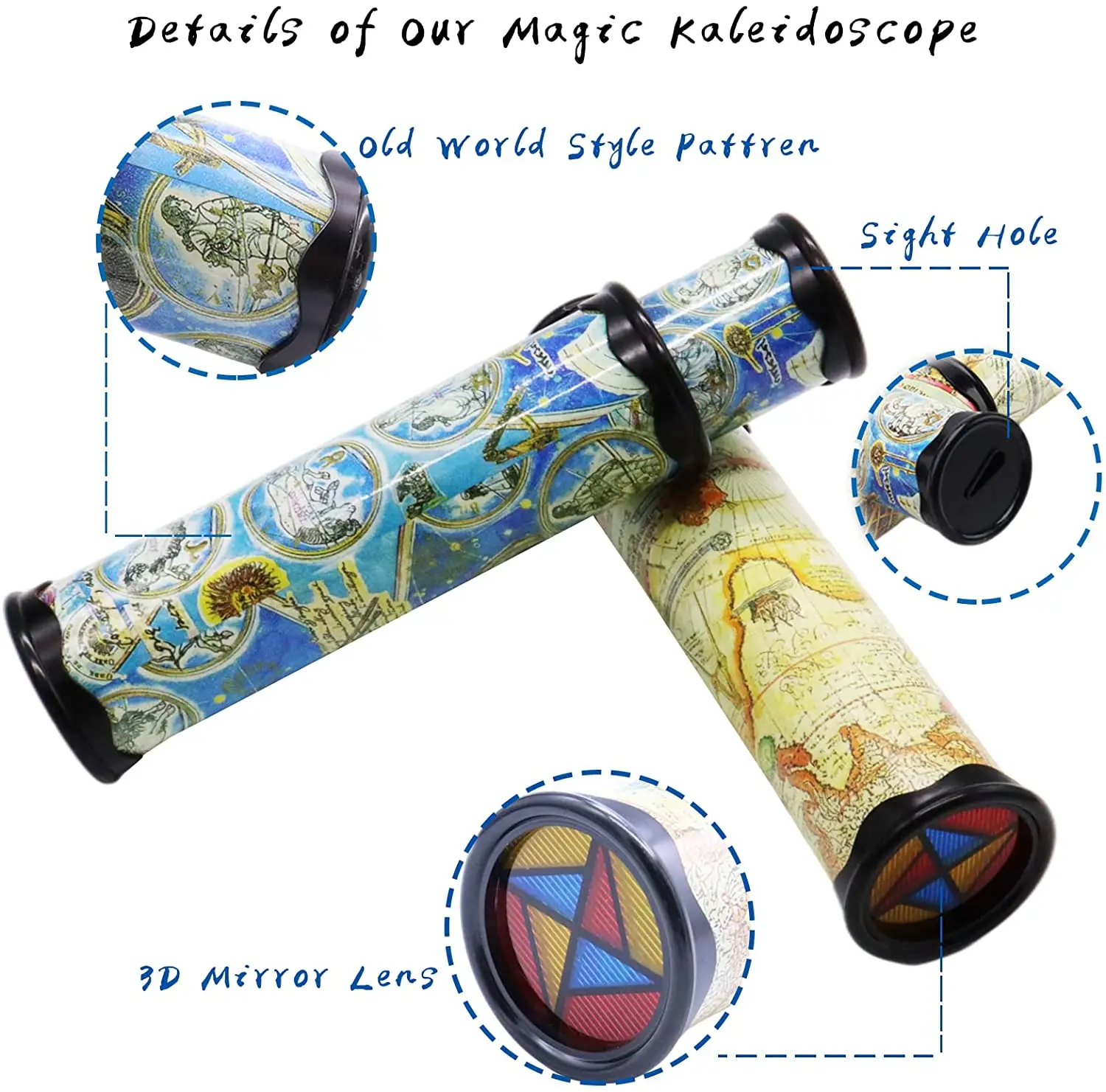 Kaléidoscope classique en étain PNG transparents