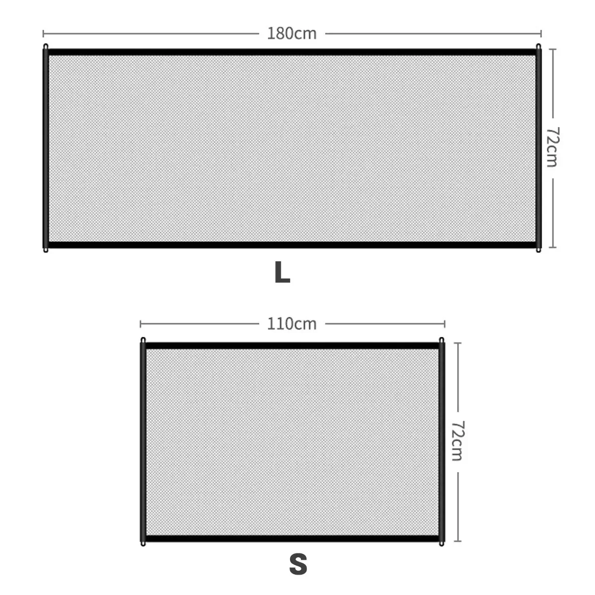 Baby Fence Safety Gate Pet Barrier Fence Mesh Stairs Entrance Indoor Gate Dogs Separation Guard Isolated Baby Hooks Playpen