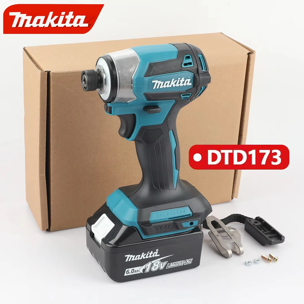

DTD173 Makita Battery 1800rpm Brushless Electric screwdriver Impact Driver 180Nm Electric Drill Wood/Bolt/T-Mode For Makita 18V