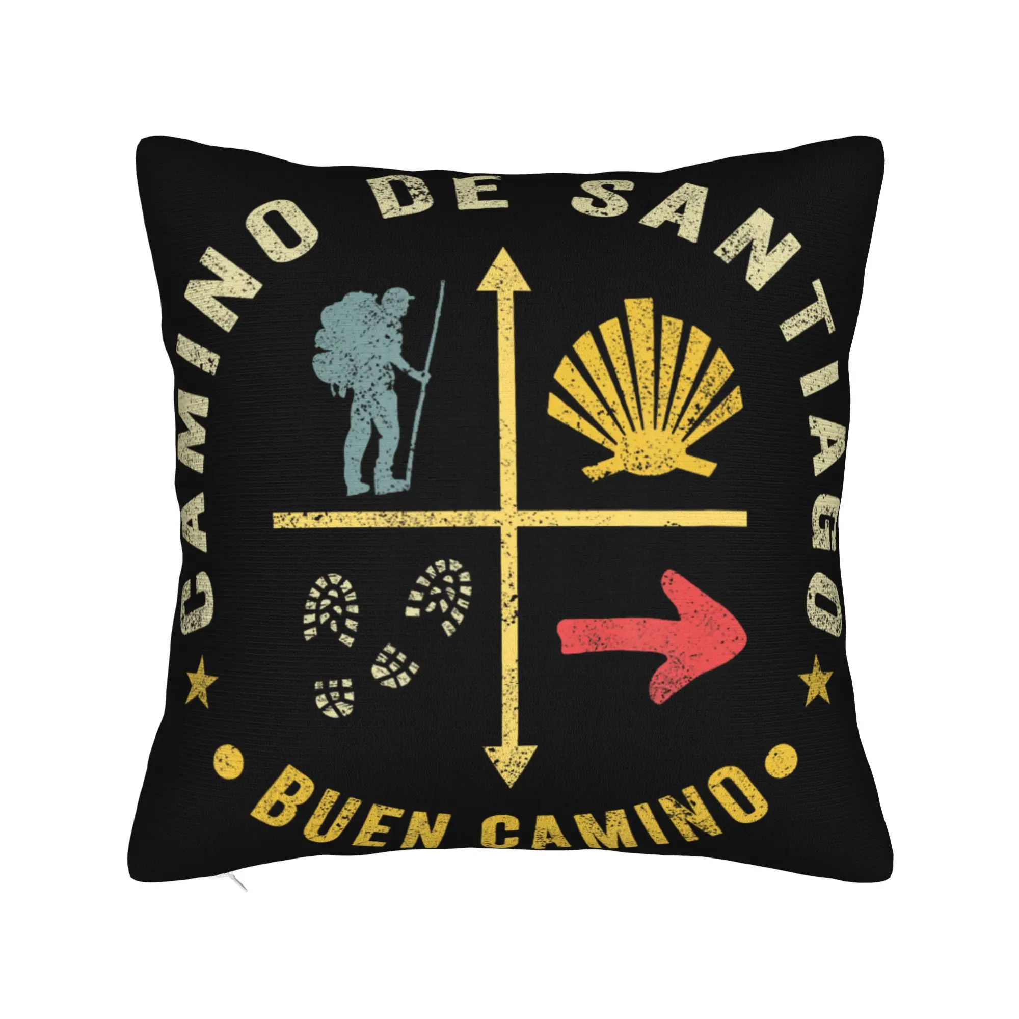 Decorative Pillowcase Camino de Santiago 2026  Product Seater  Throw Pillow Case Cover Square Multiple Sizes
