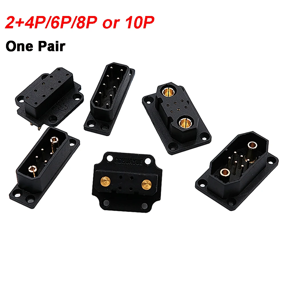 1Pair OB Connector 2+ 4P/6P/8P or 10P Steering Gear Multi Wire Servo Extension Plug for RC Jet Fixed-Wing Airplane Model