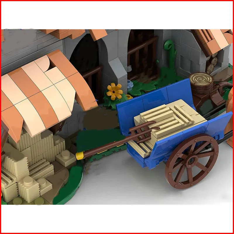 

Новинка в наличии: набор строительных блоков MOC 1423 детали, средневековый замок-конюшня, модель для сборки из мелких деталей, развивающая игрушка.