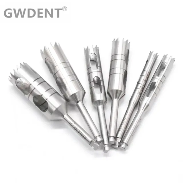 1 szt Implant dentystyczny Kość Trephine Wiertło Bur Stal nierdzewna Stomatologia Narzędzia do sadzenia Dentysty Akcesoria do instrumentów