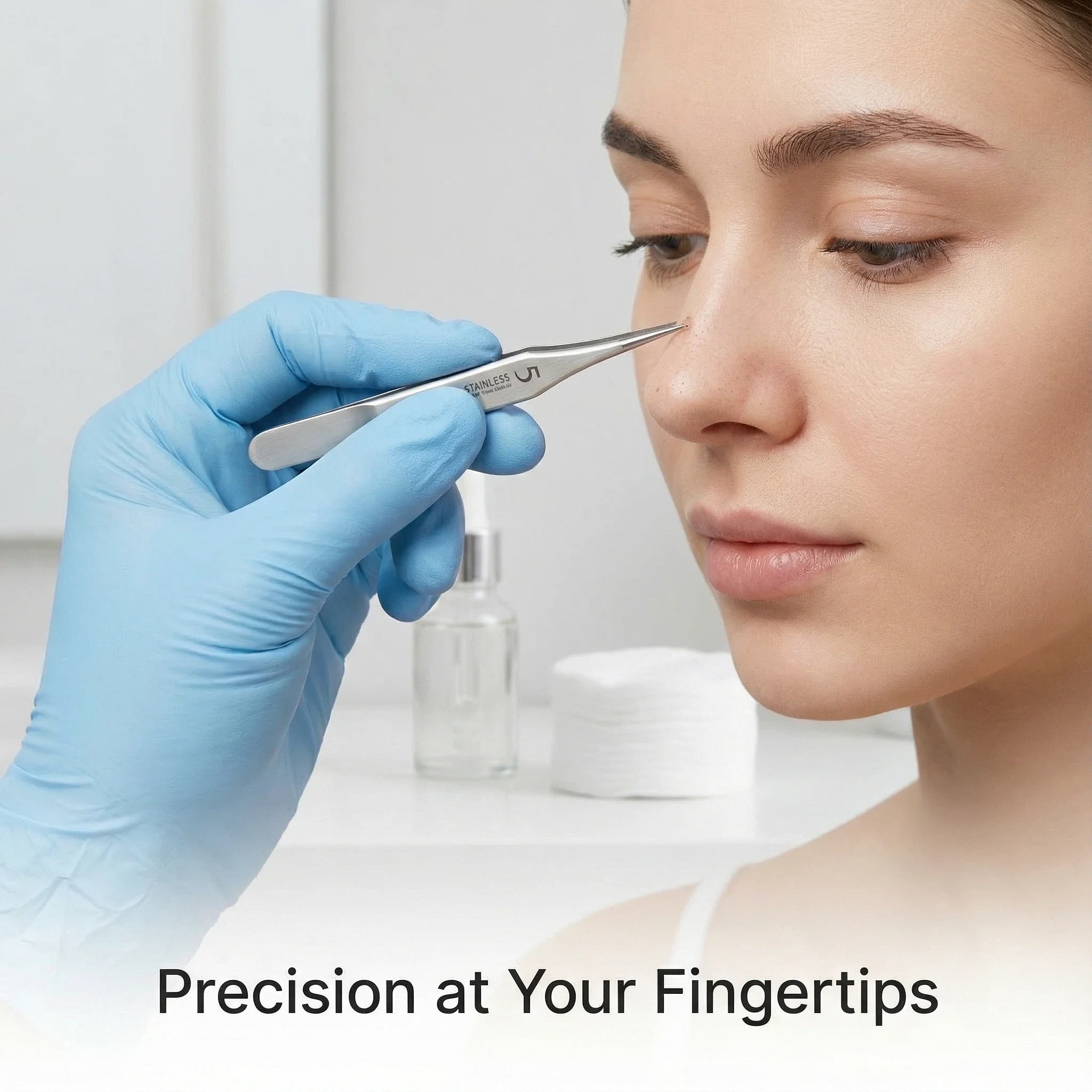 Ultra-fine No. 5 Clip Cell Pimples Blackhead Clip Tweezers Beauty Face Health Salon Special blackhead remover Acne Needle Tool