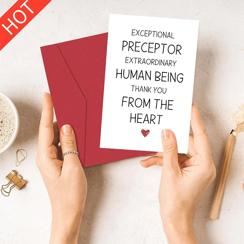 

Exceptional Preceptor Thank You Card, Extraordinary Human Being Appreciation Greeting Card From The Heart