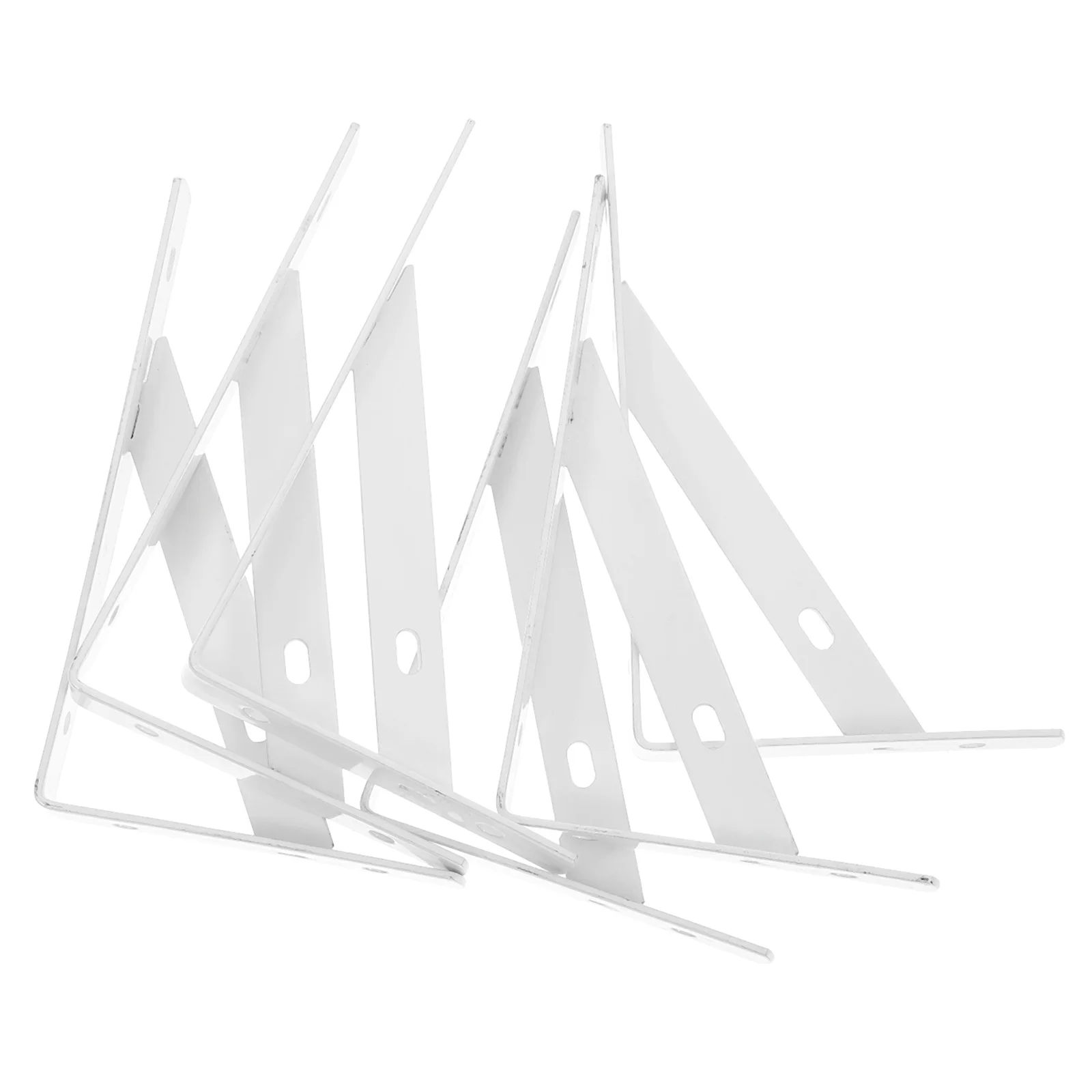 

6Pcs Wall Mounting Brackets Durable Floating Shelf Support Easy Installation No Special Tools Required Wall Shelves Brackets