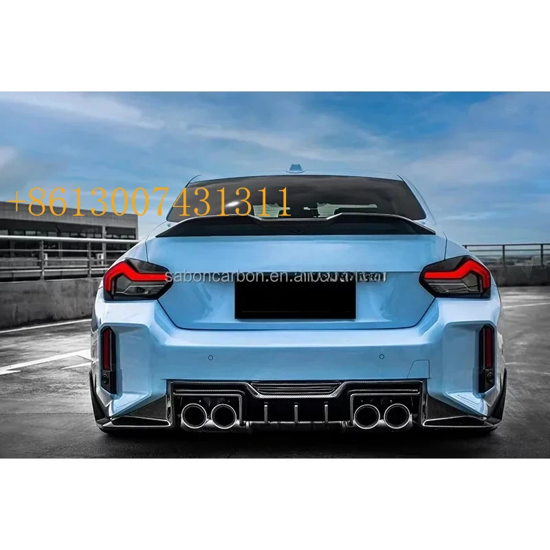 

FactoryG87 M2 Wing Carbon Fiber Rear Trunk Spoiler Wing G87 M2 G42 2 Series Coupe MP Style Decktail