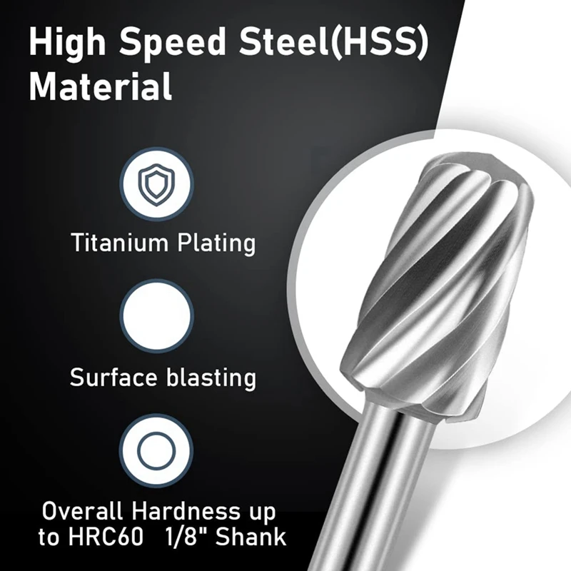 A81M New Engraving Router Bit Carving Bits, 20 PCS Rotary Tool Accessories Rotary Bits Burr Set