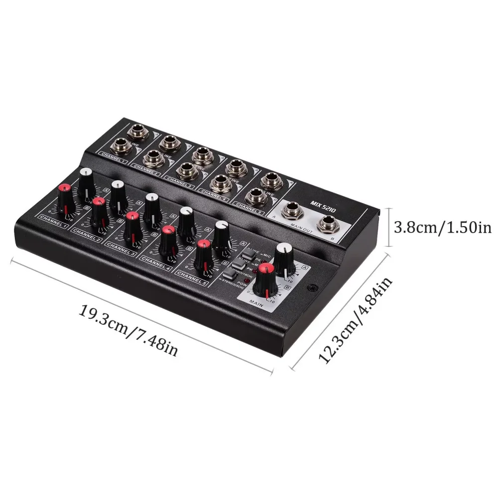 Consola mezcladora de Audio, 10 canales, estéreo Digital, Karaoke, transmisión en vivo, consola mezcladora para familia, KTV, Campus, equipo de DJ