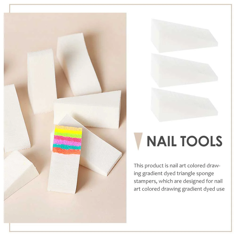 Tampons à ongles en éponge, 30 pièces, outils de manucure de haute qualité pour usage domestique et Salon, ensemble de tampons de manucure, outils de bricolage pour Nail Art