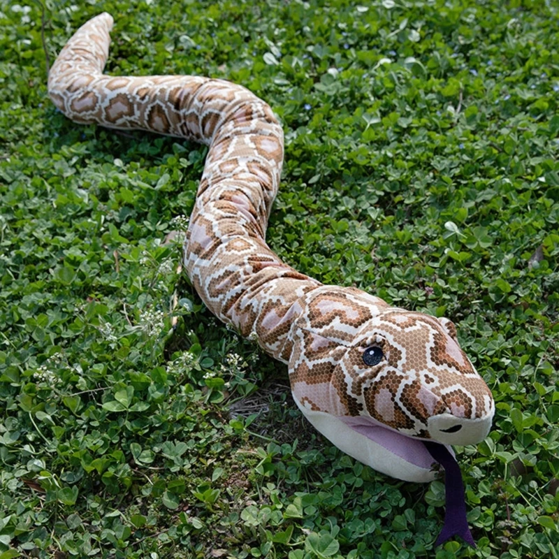 Superrr Long serpent jouet taille animaux en peluche pour Halloween farces jeu jouet canapé oreiller animaux en peluche