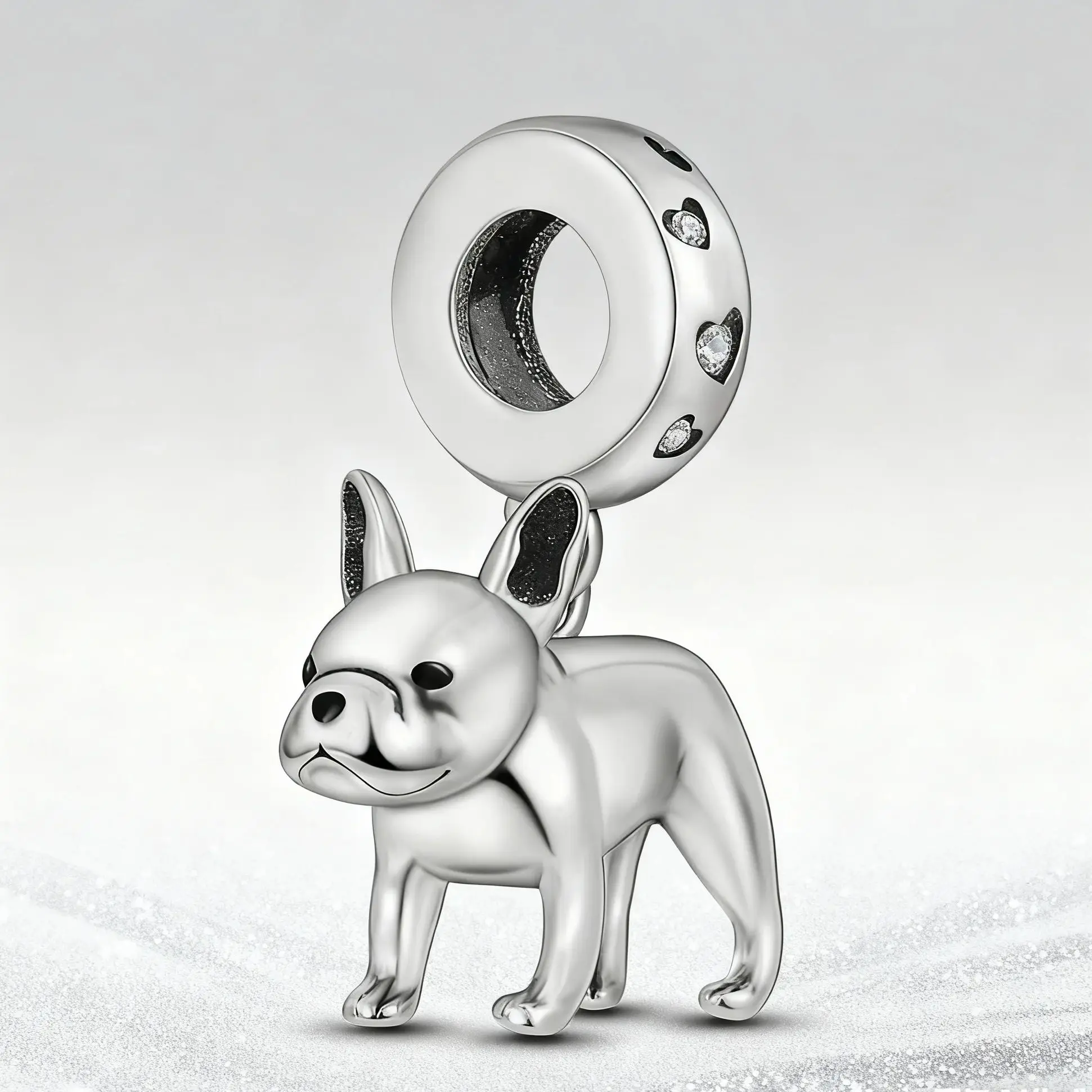 

Оригинальный бульдог, подвеска из серебра 925 пробы, подходит для браслета, ювелирные изделия своими руками для женщин, подарок