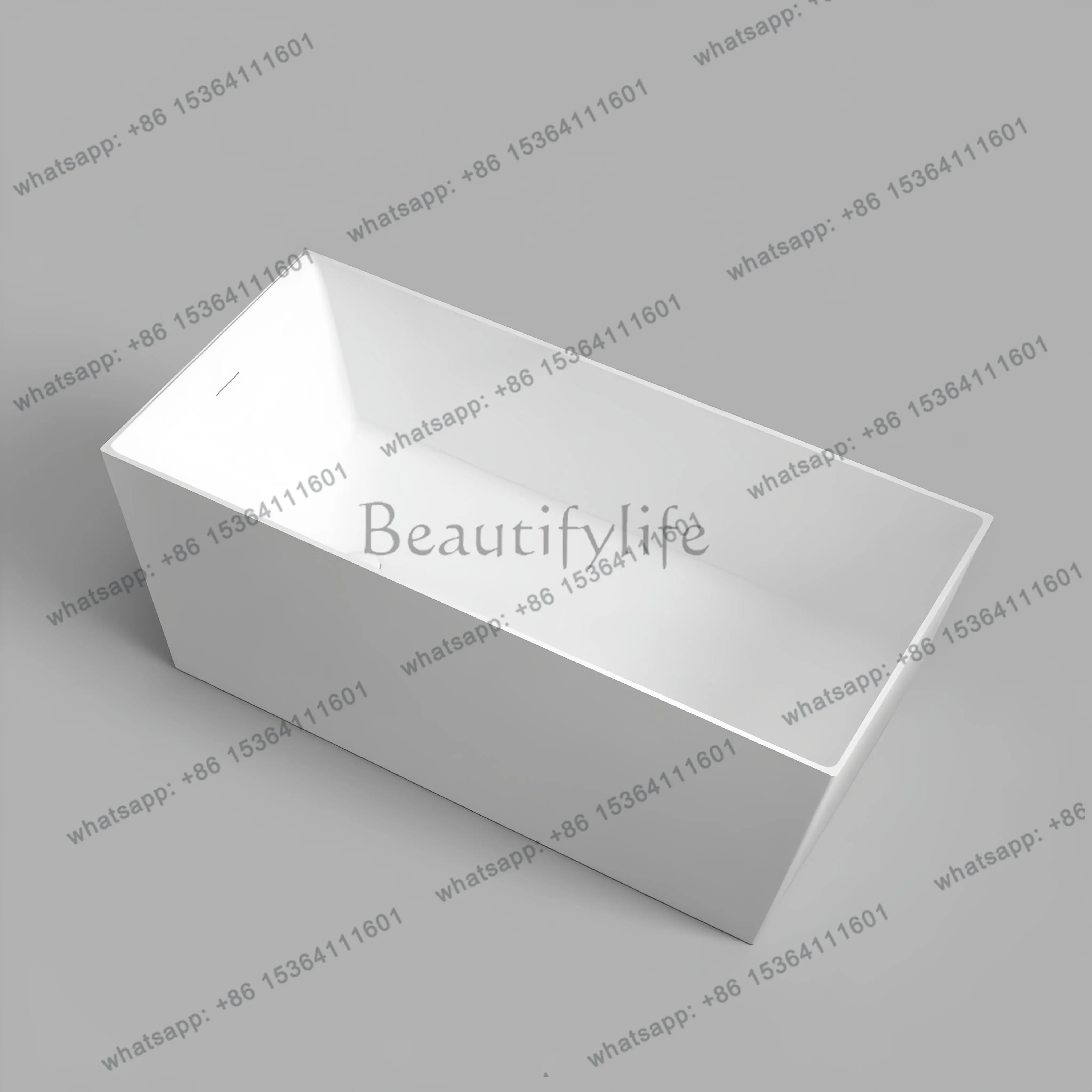 Rectangular bathtub freestanding hotel integrated household small apartment