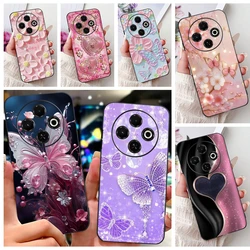 Soft Siliocne Back Cover For Tecno Spark 30C 30 Pro Spark30 4G KL6 Phone Case Letterd Pattern Cartoon Animals Flower Cases Coque