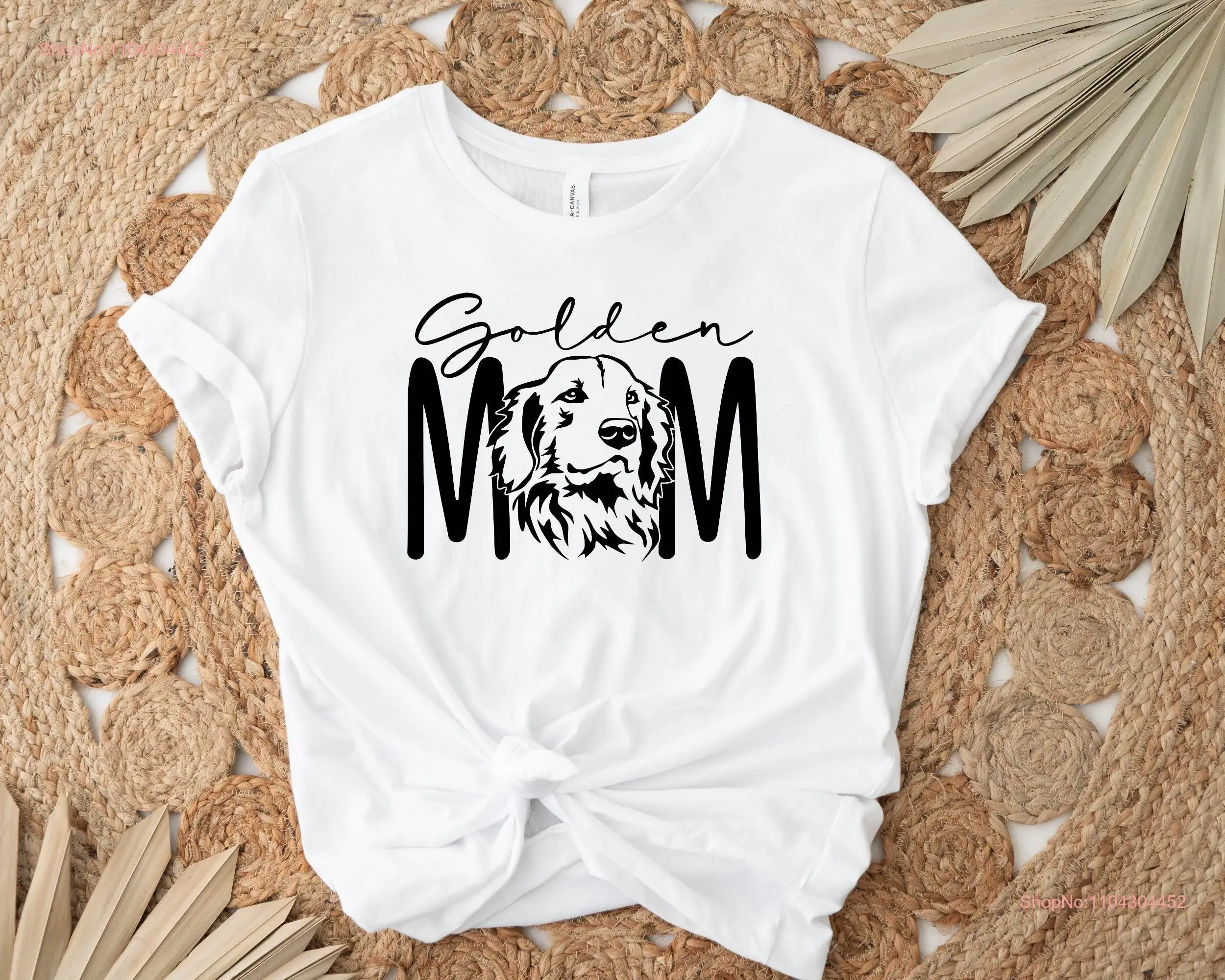 Golden Mom T Shirt Mothers Day Retriever Dog Lover Owner long or short sleeves