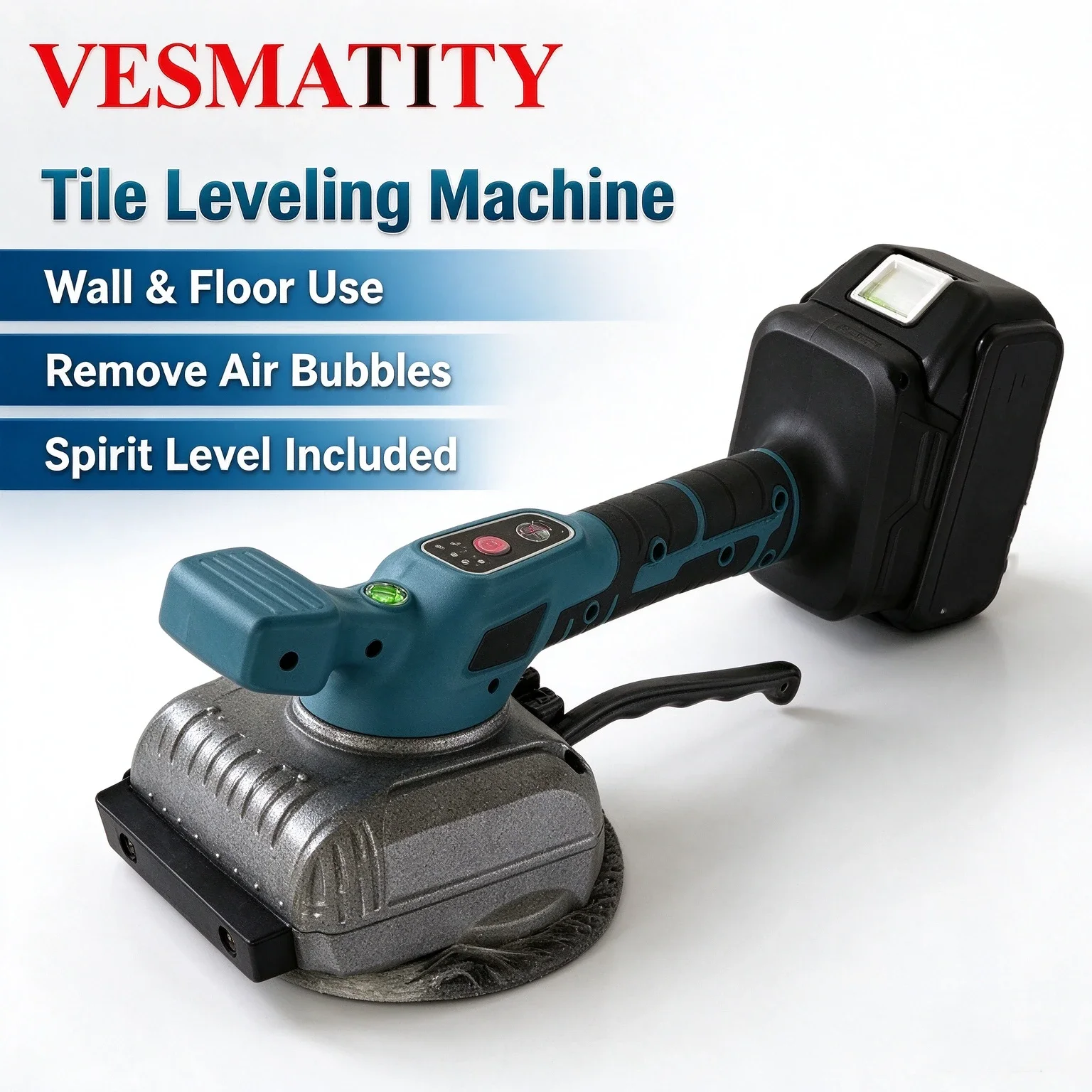 Cordless Power Tool Tile Tiling Machine Wireless Tile Vibrator Wall Floor Tile Leveling Machine for Removing Mortar Air Bubbles