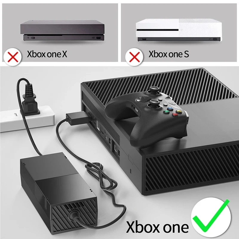 Ons Plug Voor Xbox One Power Supply Ac Adapter Vervanging Lader Met Kabel 100-240V Power Adapter Voor Xbox One