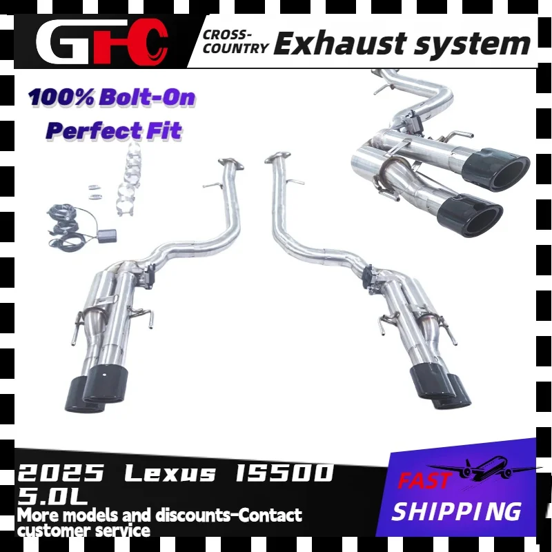 

GFC Valved Axle Back Exhaust System For 2025 Lexus IS500 5.0L High Performance Electronic Valve Muffler Adjustable Sound Direct
