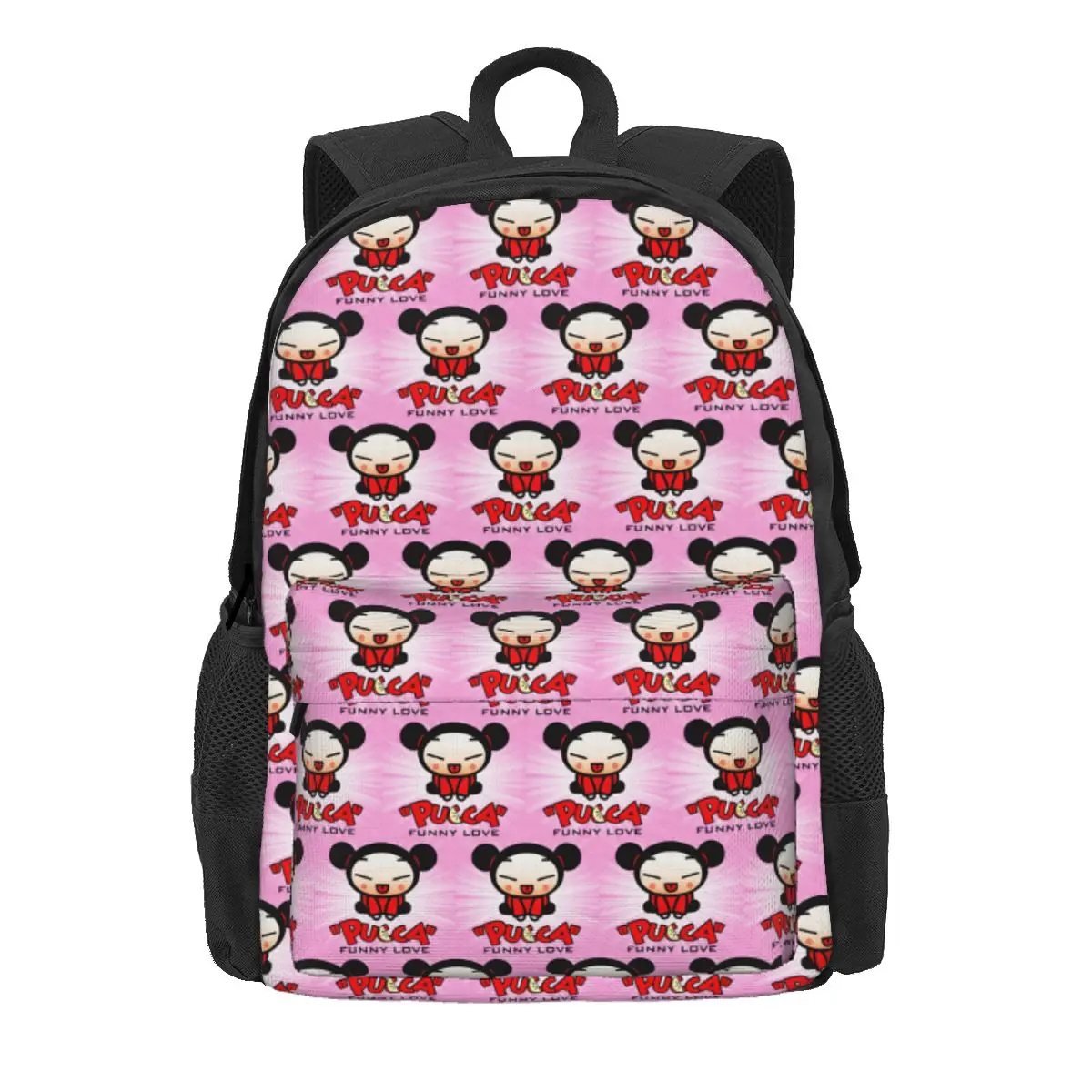 

Pucca Backpack Daypack Large Capacity Boys Girls BookBag School Bag Shoulder Bags for Men Women